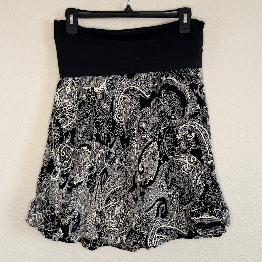 Y2K Womens Medium Fold‎ Over Bubble Skirt Fairy Grunge Whimsigoth Twee Feminine